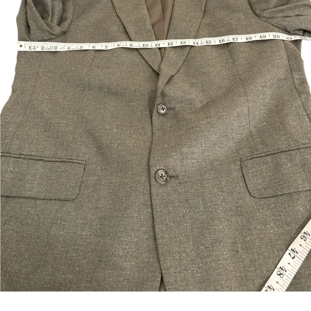 NWT Jos. A. Bank Executive Gordon  100% Silk Jacket Sage Size 41‎ Long Blazer